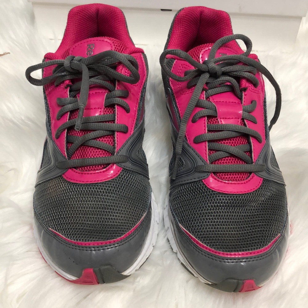 Reebok gray and pink sneakers size 8.5 - Picture 7 of 8